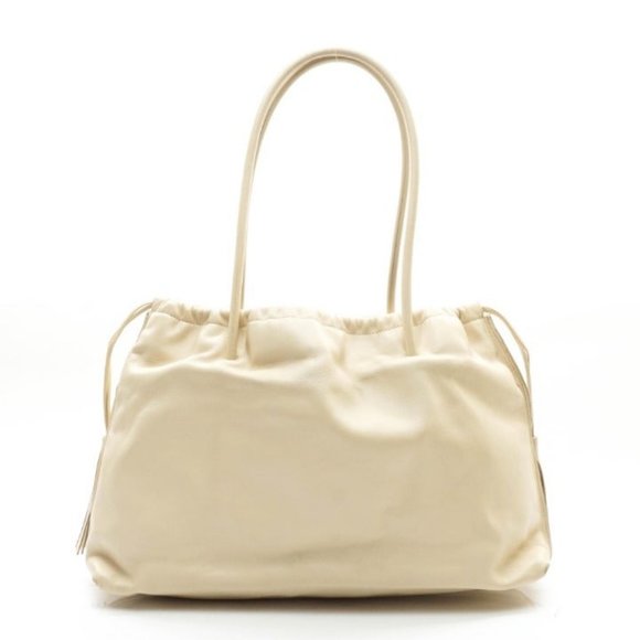 Auth Gucci Shoulder Bag Leather Cream - Picture 1 of 9